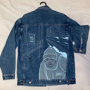 South Pole embroidered jean jacket